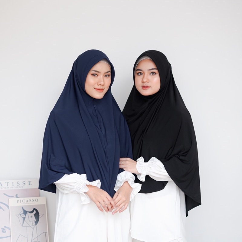 Bergo Hamidah Premium (XL) Jilbab Bergo Hamidah / Kerudung Bergo