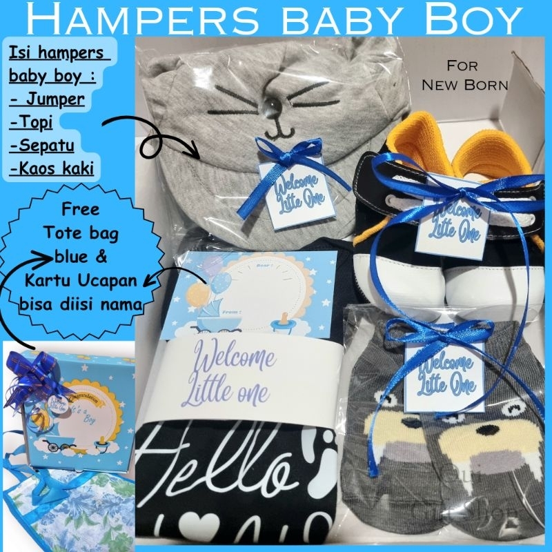 HAMPERS BAYI/ HAMPERS BABY NEWBORN/ BABY GIFT SET / KADO LAHIRAN / KADO BAYI LAKI-LAKI / HADIAH BUAT