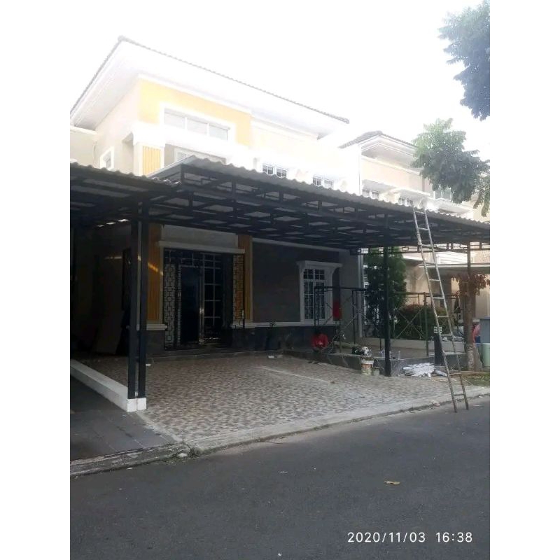 kanopy rumah, atap alderon