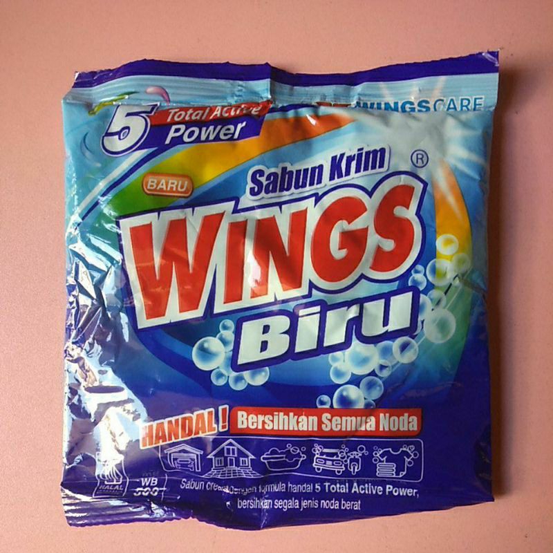 Wings biru sabun krim /colek WB 500 145gr-Wings biru 145g, sabun krim colek wb500-wings colek 145gra