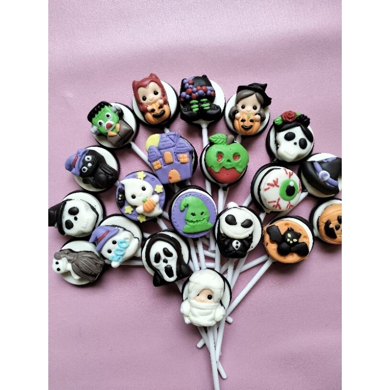 

Cokelat lolipop halloween