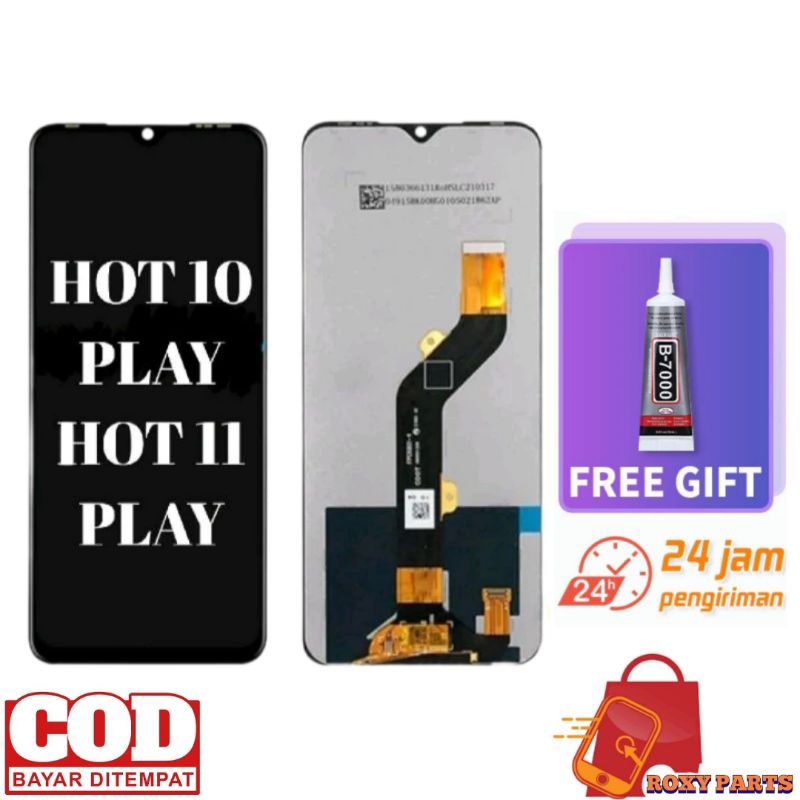 Lcd Touchscreen Hp Infinix Hot 10 play / Hot 11 play X688 X688C  X688B Fullset Lcd Touchscreen