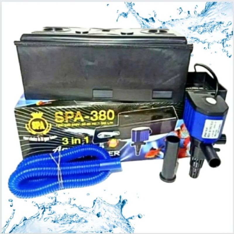 Pompa aquarium Box filter lengkap SPA 380