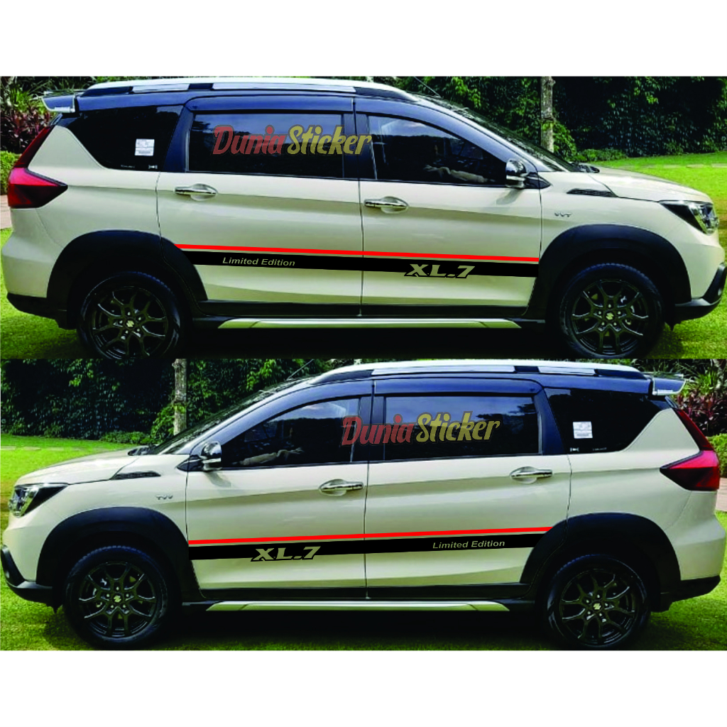 Stiker Striping List XL7 Stiker Cutting Variasi Bodi Samping Mobil Suzuki XL7
