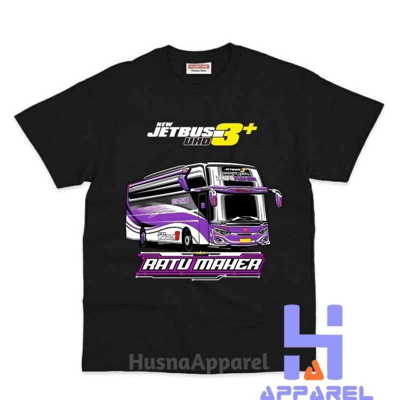 BAJU ANAK KAOS ANAK BUS MANIA RATU MAHER JET BUS 3+
