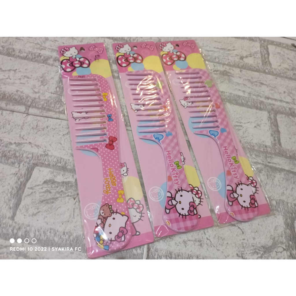 (1 Pcs) Sisir Karakter Hello Kitty