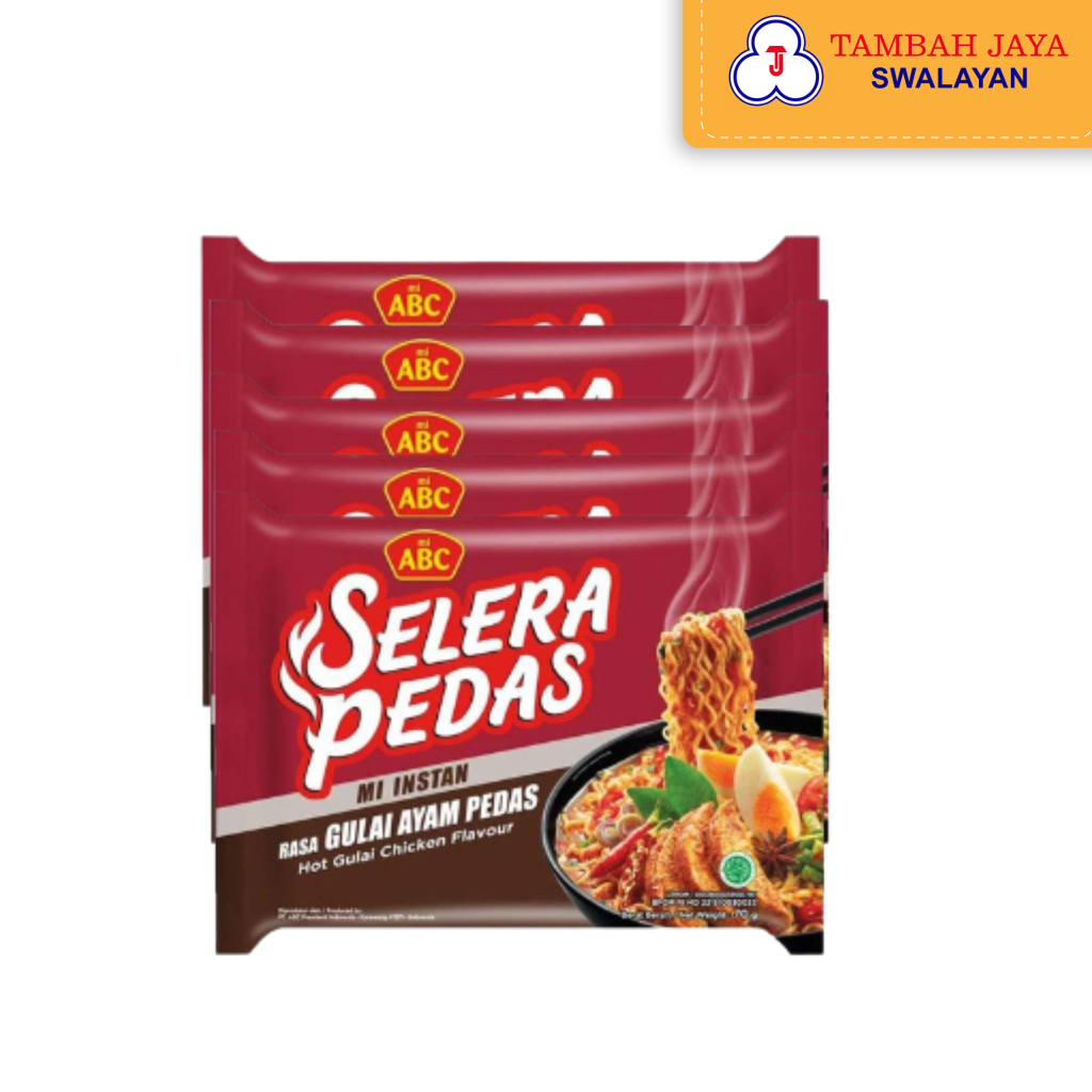 

Mie ABC Selera Pedas Rasa Gulai Ayam Pds 5 Pcs