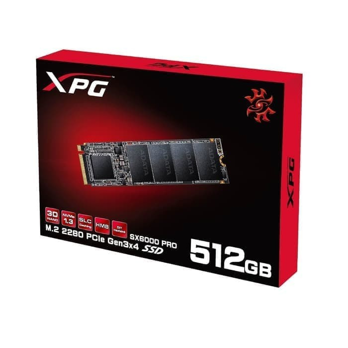 SSD Adata SX6000 Pro 1TB 512GB 256GB - NVMe M2.2280 PCIe Gen3 - ADATA SX6000Pro