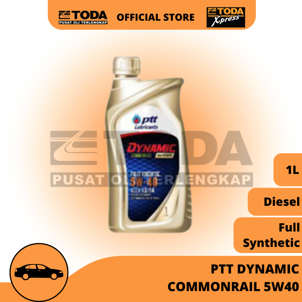 PTT Lubricants Dynamic Commonrail 5W40 1 Liter Original Oli Mesin Diesel