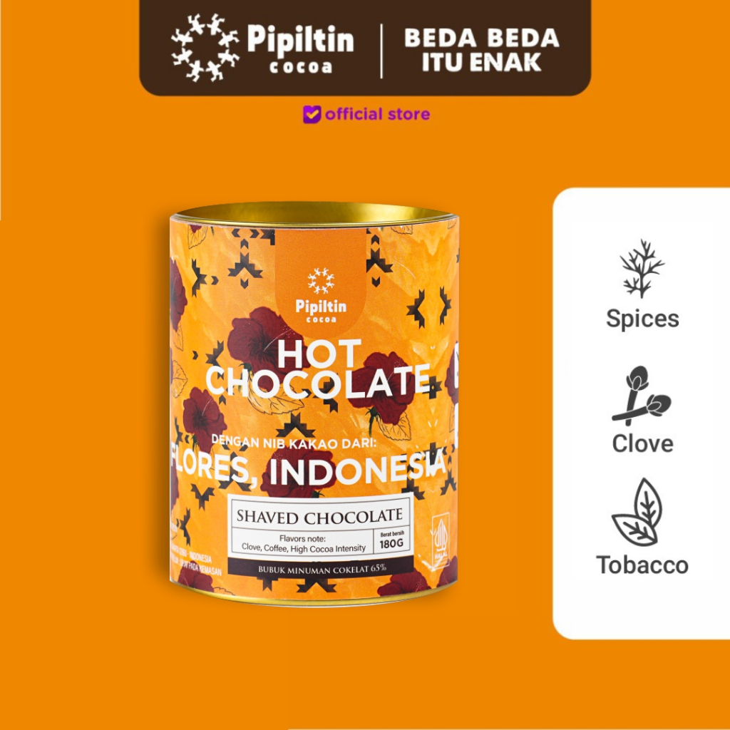 

Pipiltin Cocoa Minuman Dark Coklat - Chocodrink Flores 65%