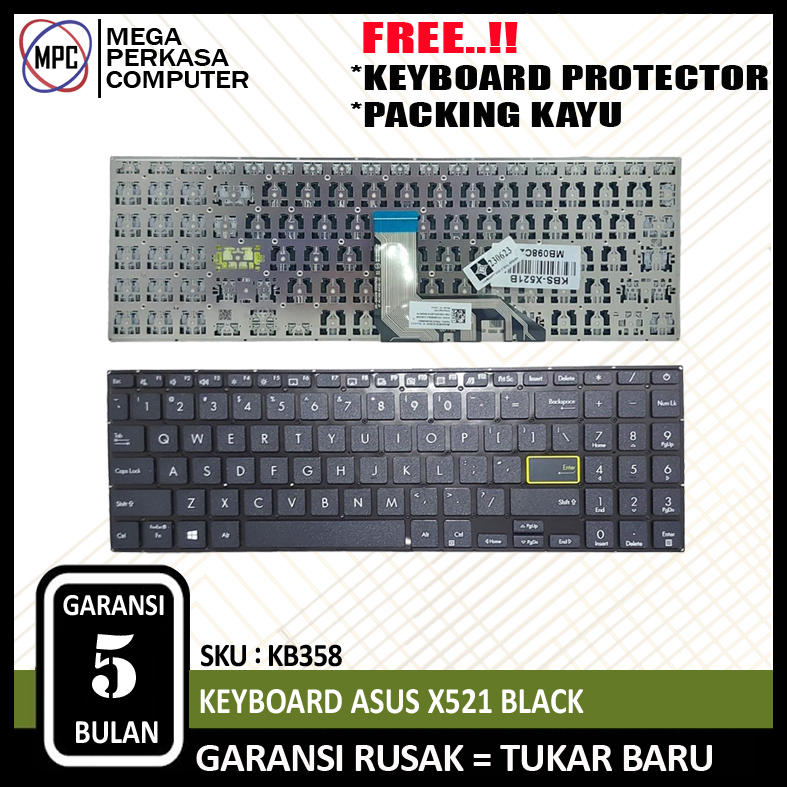 Keyboard Asus K513 K513E K513EA Vivobook X521 Free Keyboard Protector