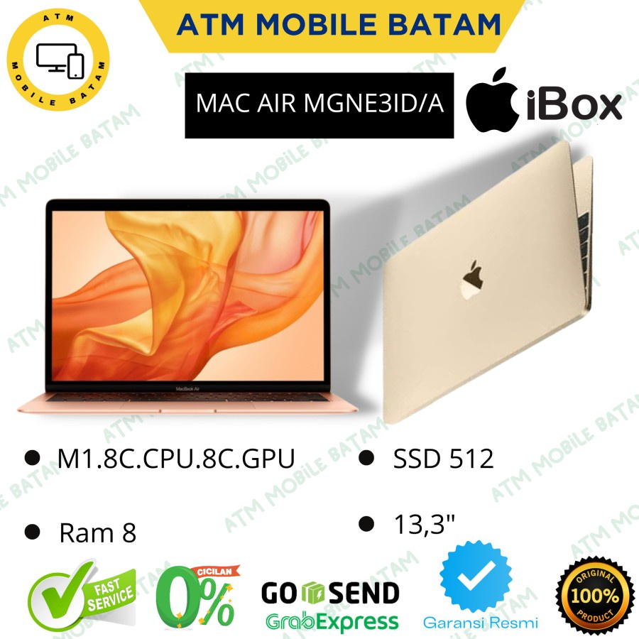 MACBOOK AIR MGN3EID/A M1 8/512GB GOLD GARANSI IBOX