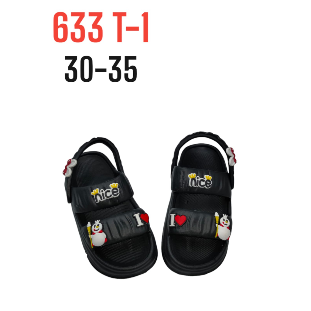 Sandal Anak Perempuan Mixue Sandal Mixue Viral Anak Cewek Sandal Slop Karet Jelly Tali Belakang Gosome 633T-1