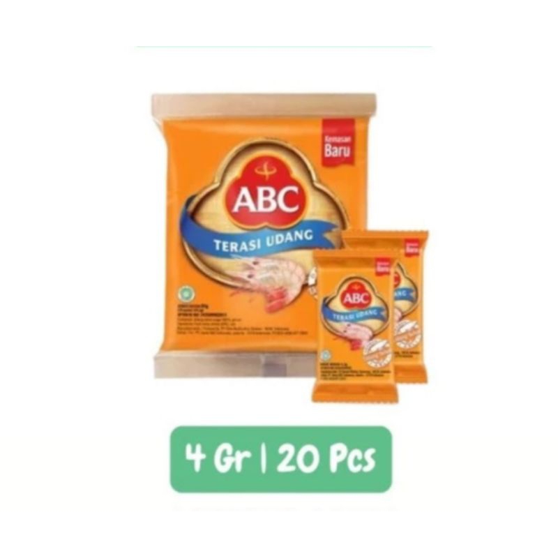 

Terasi ABC 4 gr satu renceng (isi 20 pcs)