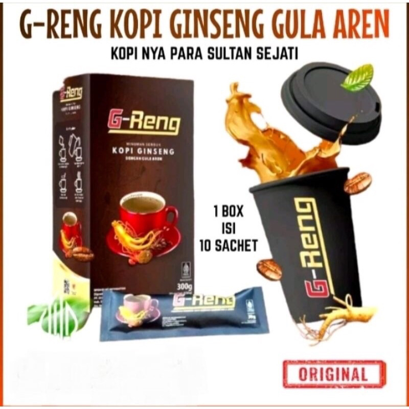 

New Kopi G-RENG Hrg per 1 Sahcet//Kopi Ginseng Stamina Pria Dewasa//Kopinya Pria Dewasa//Kopi Kuat dan Tahan Lama