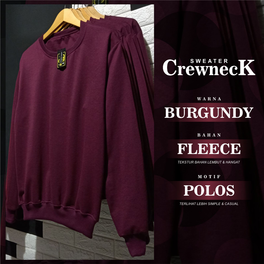 SWEATER CREWNECK BURGUNDY