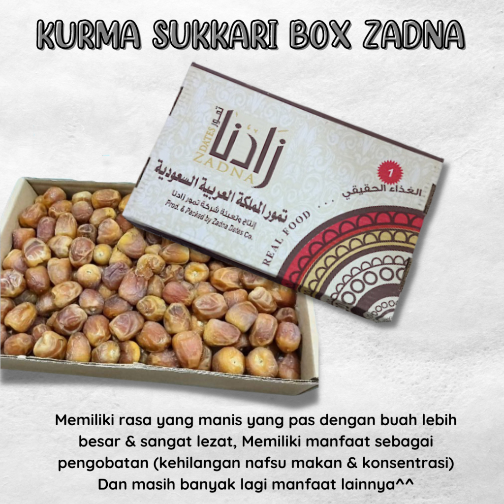 

Kurma Sukkary BOX 3Kg - Pusat Grosir Al Noor