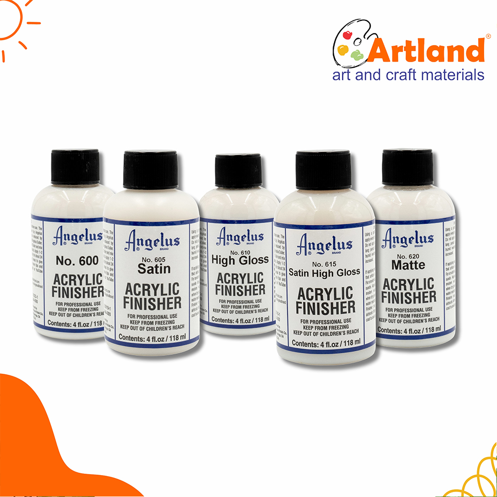 

Angelus Acrylic Finisher 118ml (Satin , Matte, High Gloss, No. 600, Satin High Gloss ) // Coating Cat Sepatu // Cat Sepatu