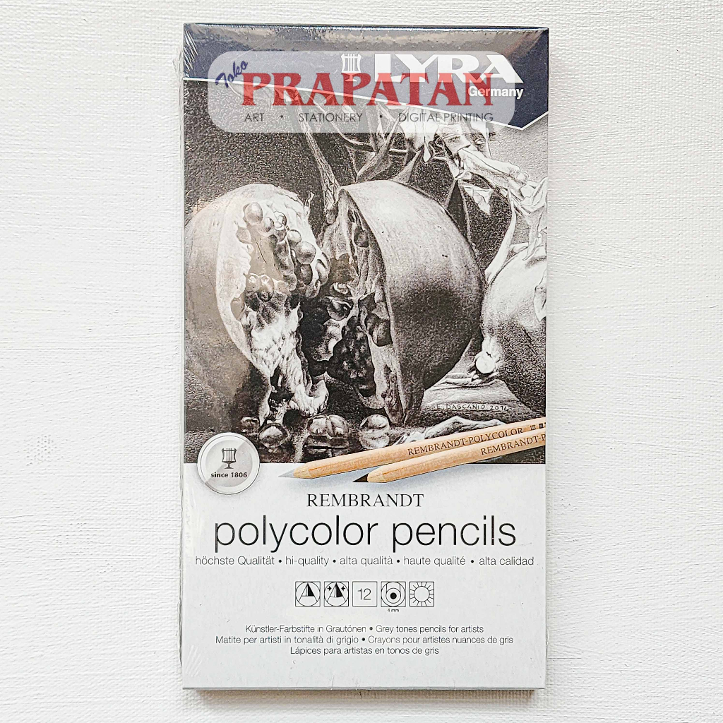 

Lyra Rembrandt Polycolor Pencils Set 12C Tin Box | Pensil Warna Set