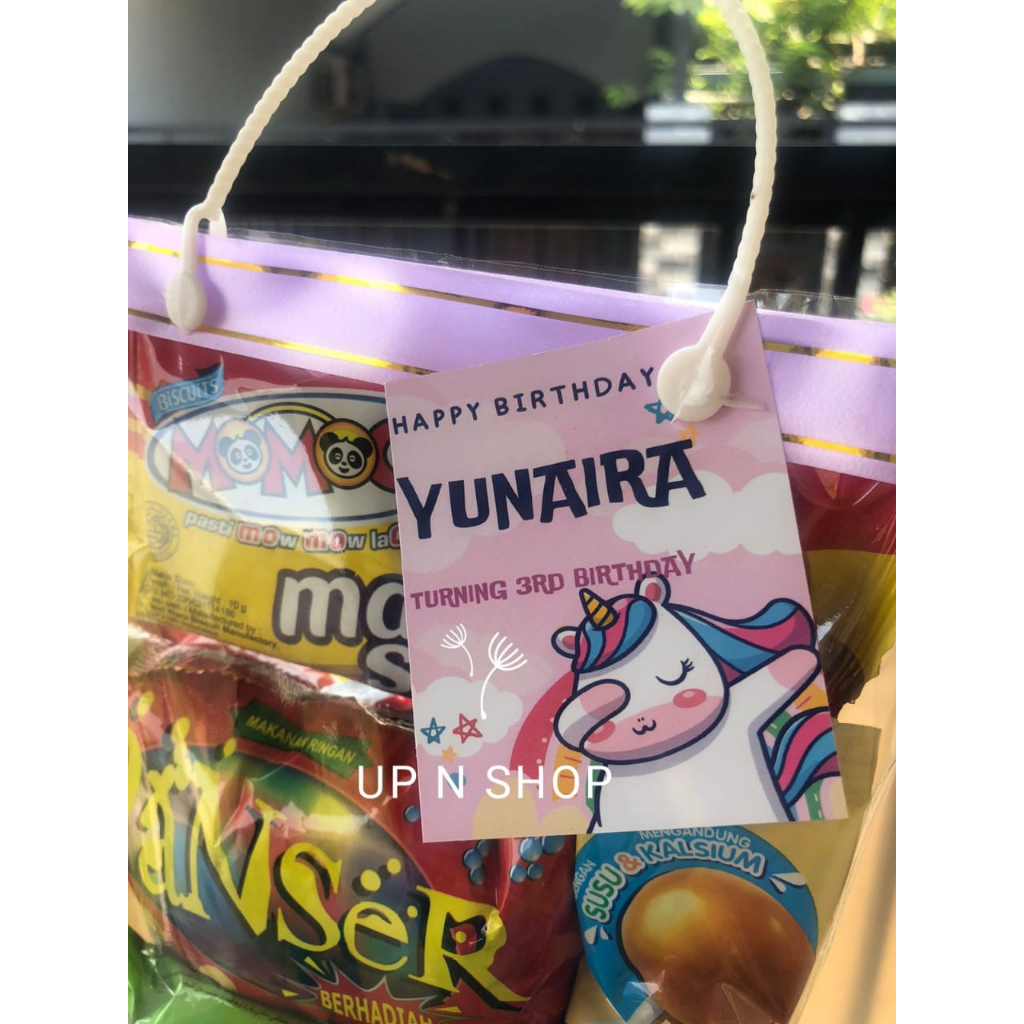 

Paket Hemat Snack ultah anak isi 6pcs FREE cetak nama