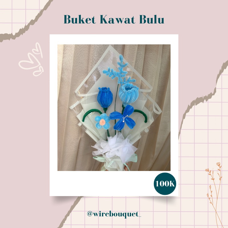 bouquet kawat bulu