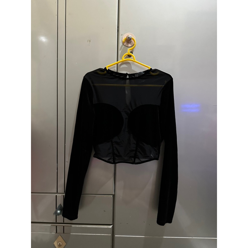 Bershka Black crop