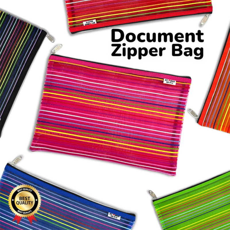 

Transparent Mesh Zipper Document Bag Map Pouch Tas Resleting Jala F4 Starko