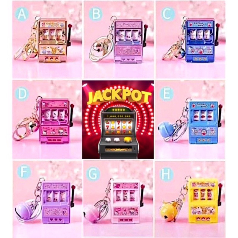 Slot machine key chain ganci mesin casino mainan mesin jackpot Konsol game