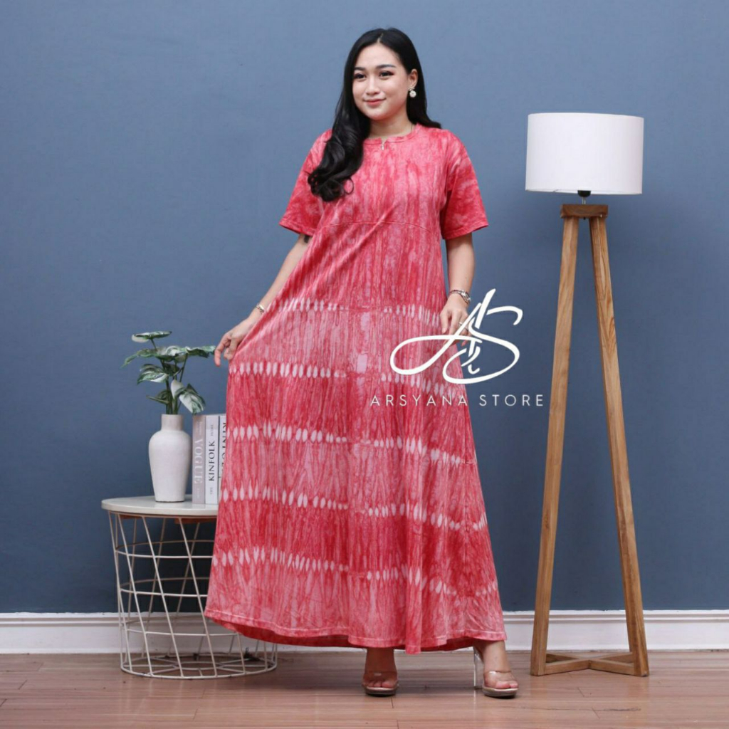 Arsyana Store Daster Panjang Semata Kaki Lengan Pendek Daster Payung jumbo LD 120 Daster Busui