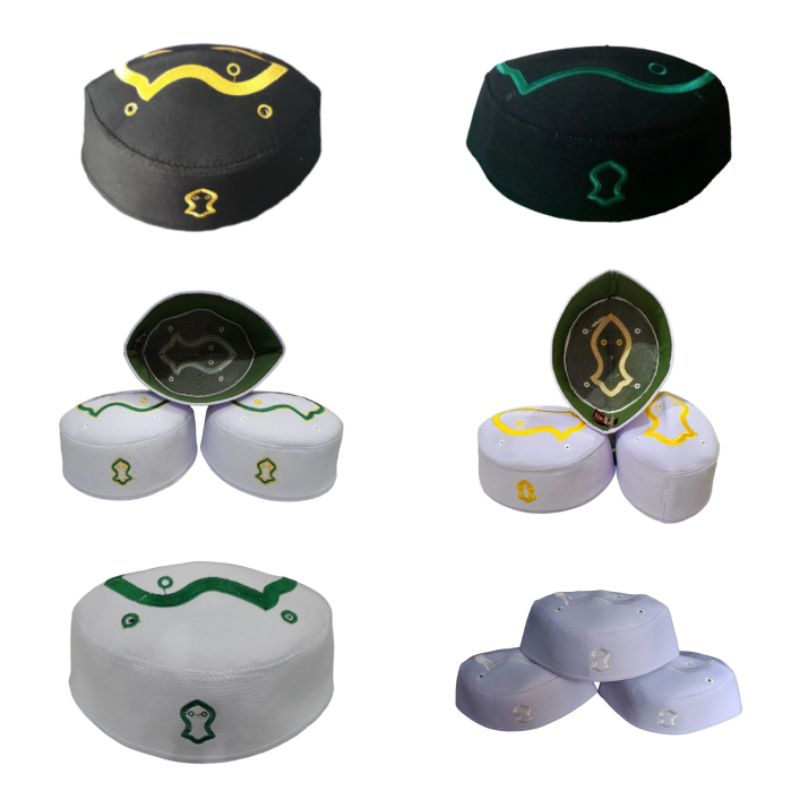 Peci Kopiah Malaysia Spon Super Logo Terompah Anak dan Dewasa Grosir