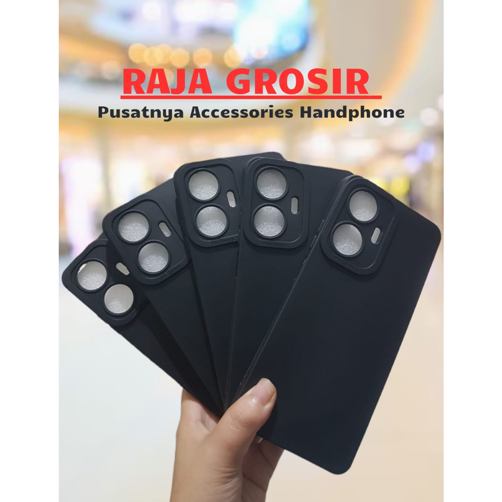 SAMSUNG A73 5G CASE PRO CAMERA BLACK MACARON SOFTCASE HITAM