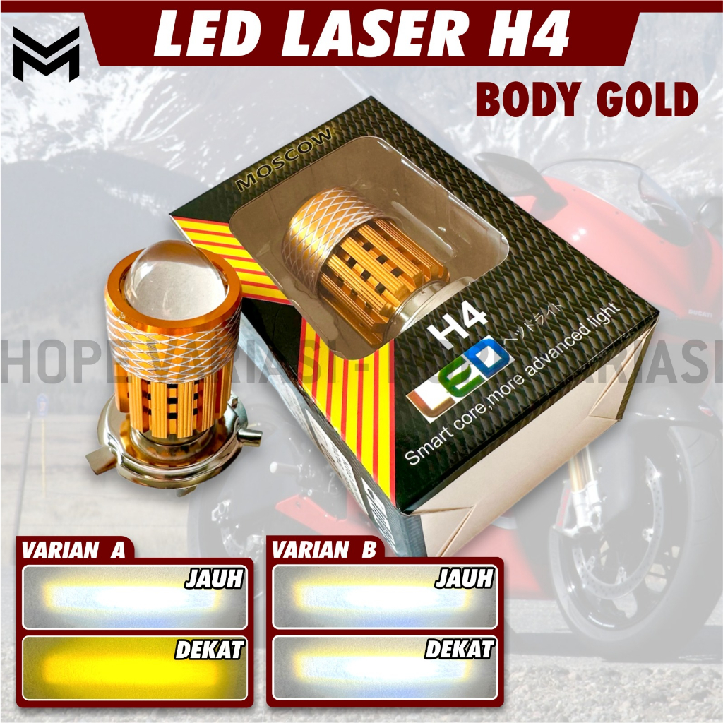 HEADLAMP H4 LAMPU LED LASER GUN H4 LAMPU LED H4 LAMPU DEPAN UTAMA H4 HEADLIGHT H4 BOHLAM LAMPU DEPAN