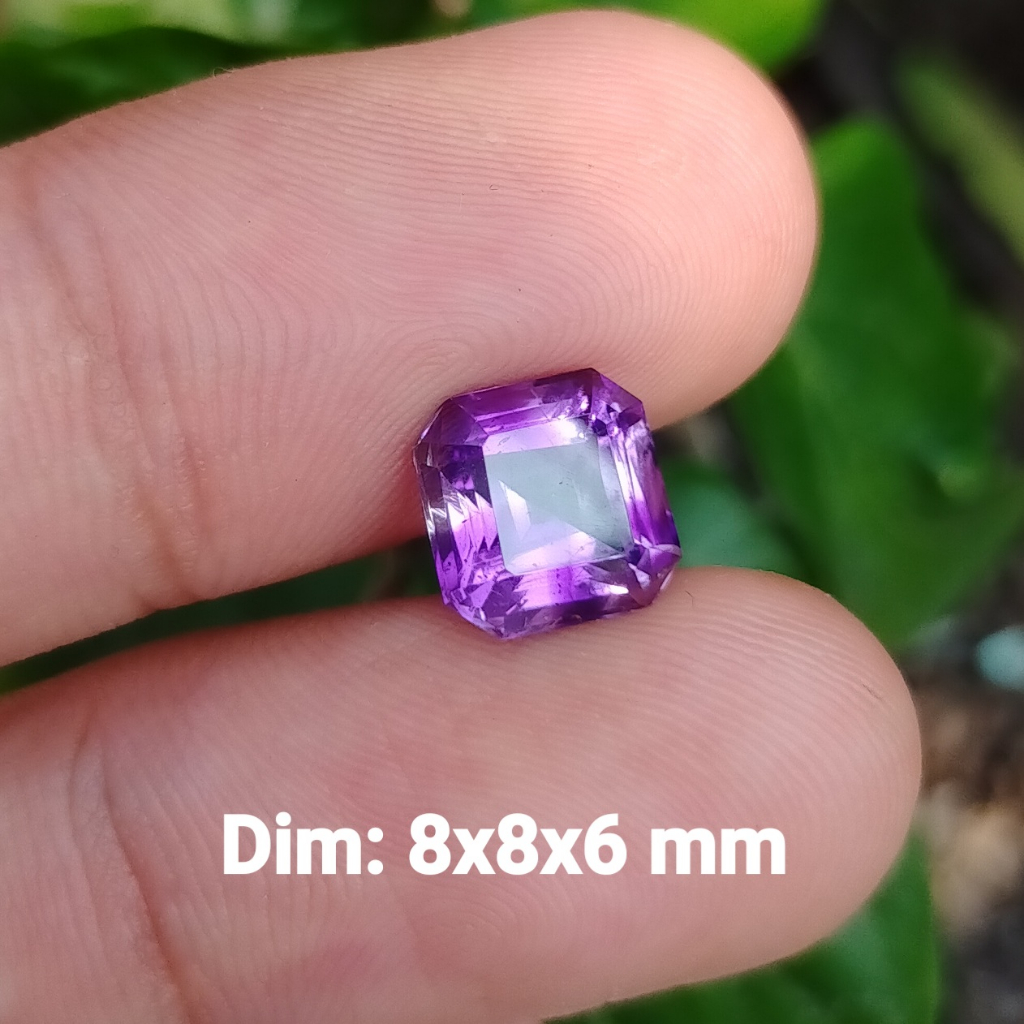 BATU KECUBUNG KRISTAL SUPER BENING UNGU ASLI cek batu lainnya yaman api wulung opal bacan permata ka