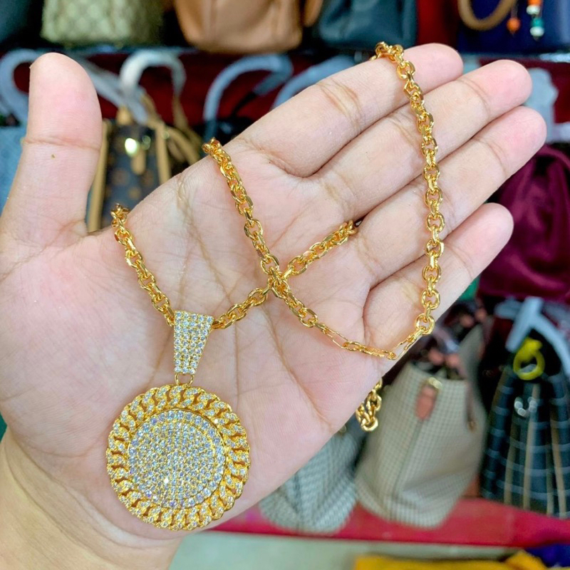 Kalung Hijab Mewah Xuping Jewelry Permata Rantai