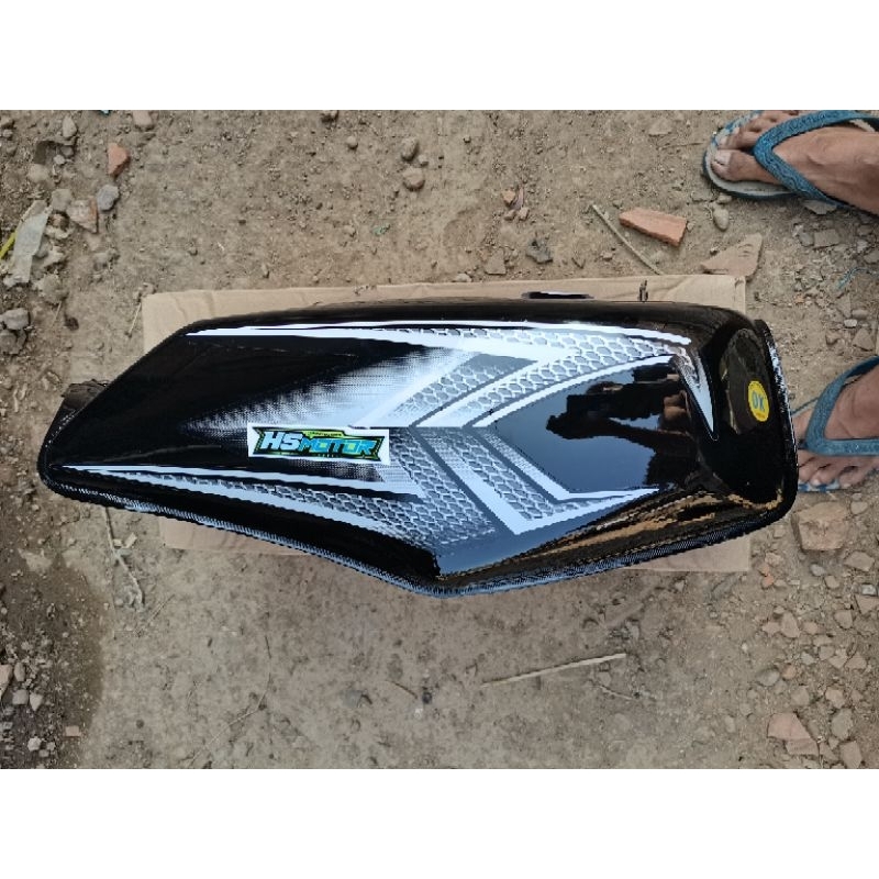 TANGKI RX KING 2004 HITAM TANGKI RXKING TENG RX KING BARU 1SET STRIPING 2004 HITAM