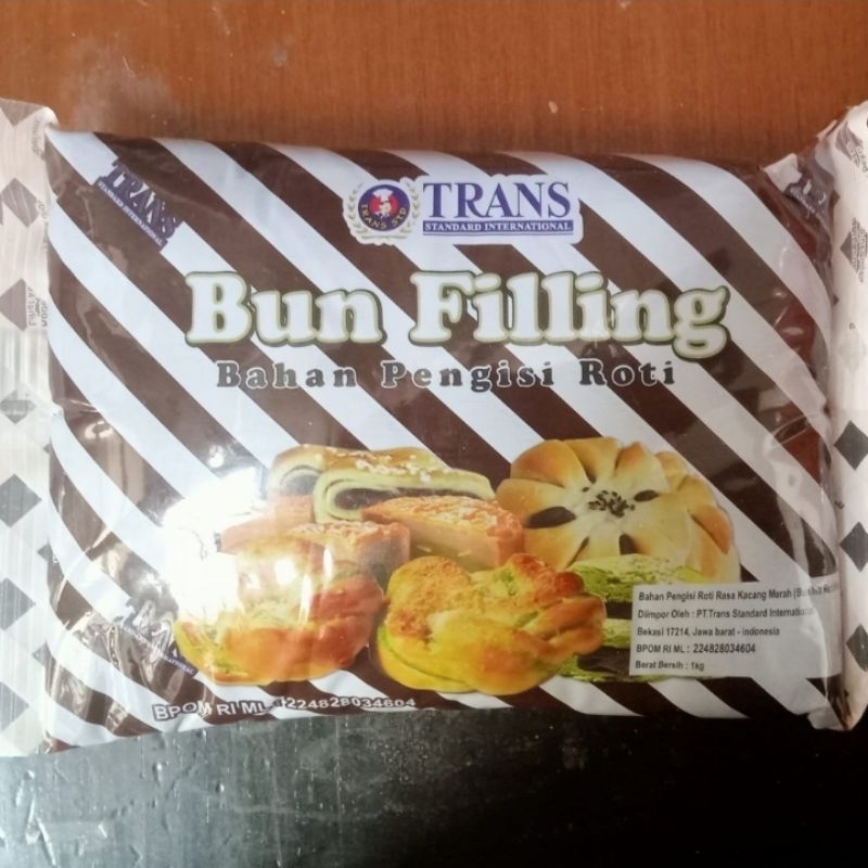 

Filling Bun Rasa Red Bean 1kg - Bahan Pengisi Roti Rasa Kacang Merah 1kg