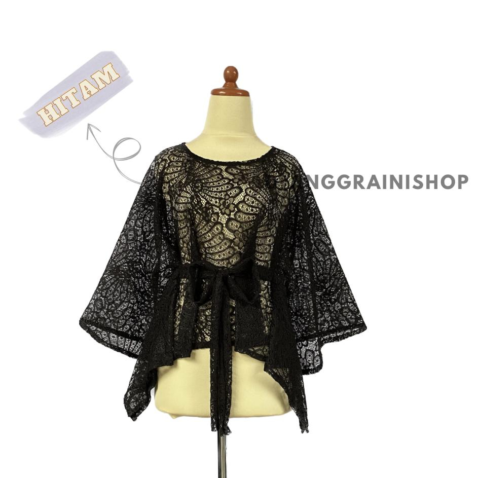 CAPE CORNELY TALI, CARDIGAN BROKAT, KEBAYA BROKAT, OUTER BROKAT ATASAN BROKAT, BAJU KONDANGAN WANITA