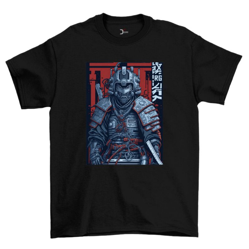 Deori Kaos - Kaos Distro Samurai Robot Urban Style - Kaos Pria Dewasa
