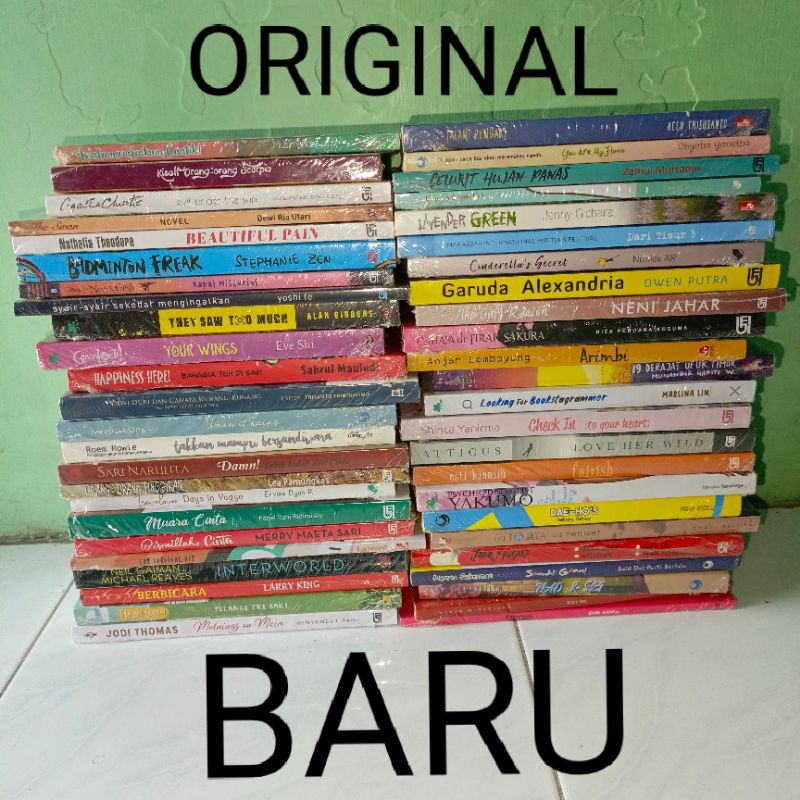 ( BARU ) ( Original ) Obral Buku Bacaan Novel Dee Lestari Wulanfadi Raditya Dika Gramedia Teenlit Vi