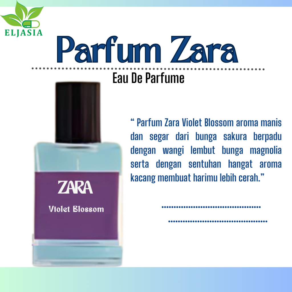 Parfum Zara Violet Blossom  - Parfum Wanita Eau De Parfume - Best Seller Parfume 30ML