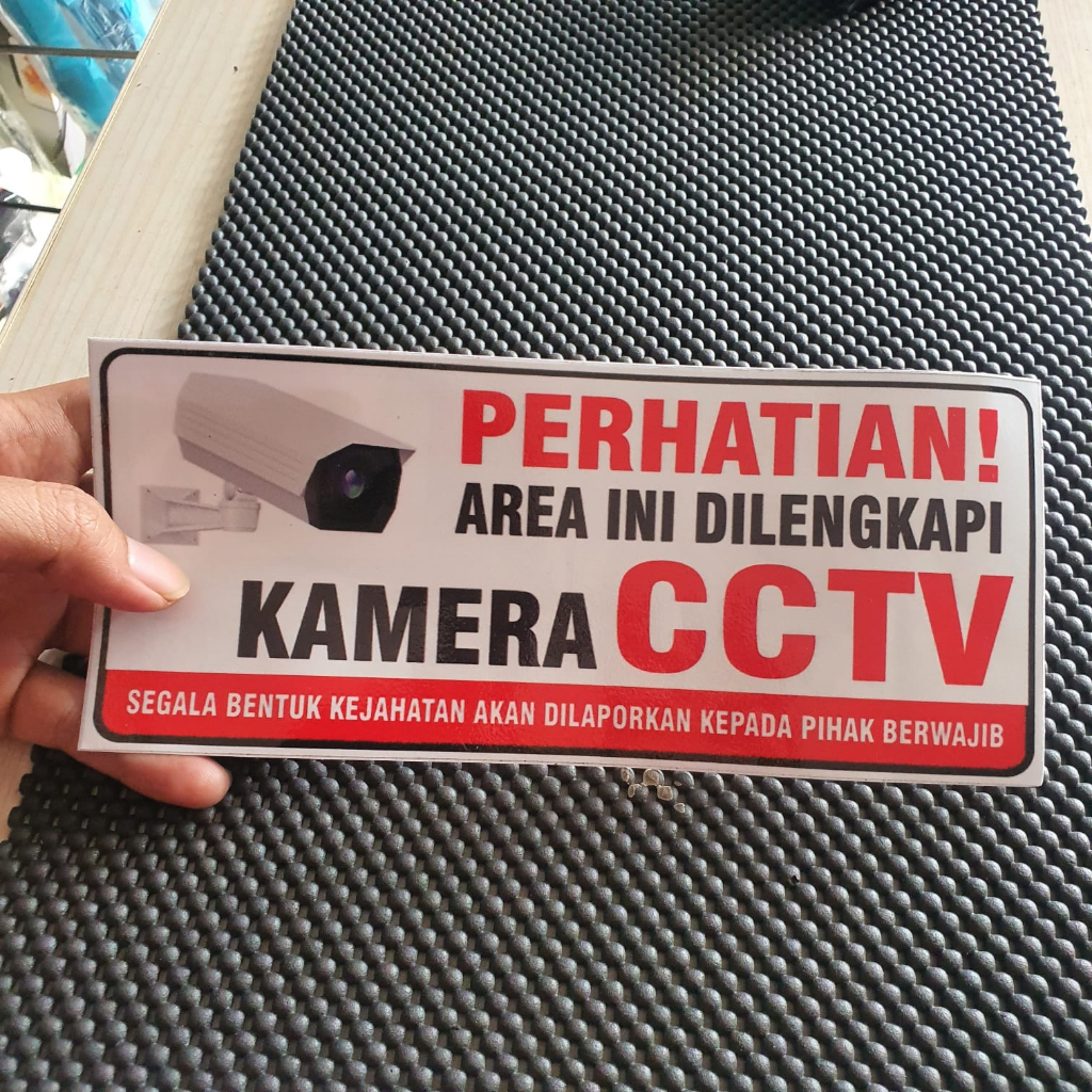 

Tulisan area di lengkapi CCTV Kamera Stiker tulisan cctv Stiker CCTV