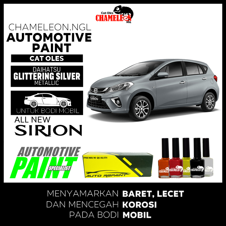Cat Oles Daihatsu All New Sirion Glittering Silver Automotive Paint CHAMELEON NGL