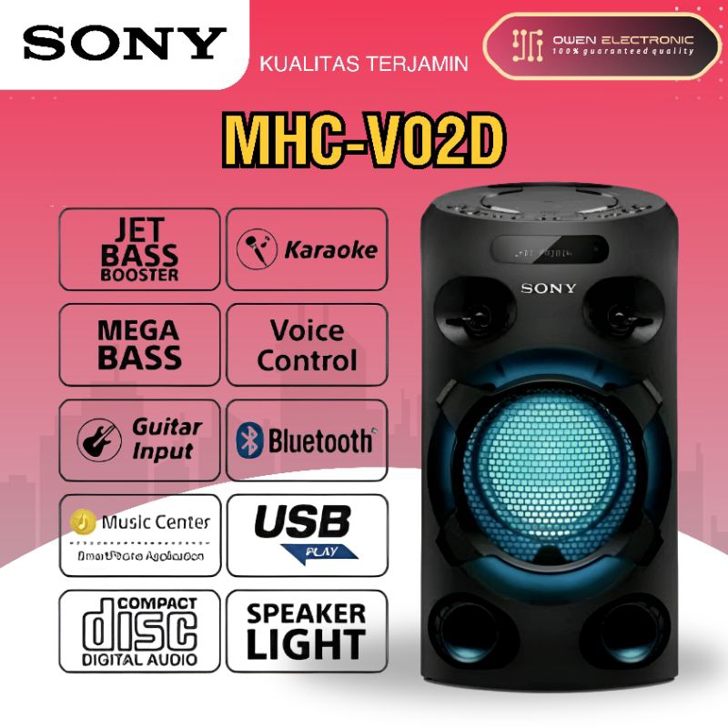 Sony MHC-V02/MHCV02 / MHC-V02D Bluetooth hifi karaoke