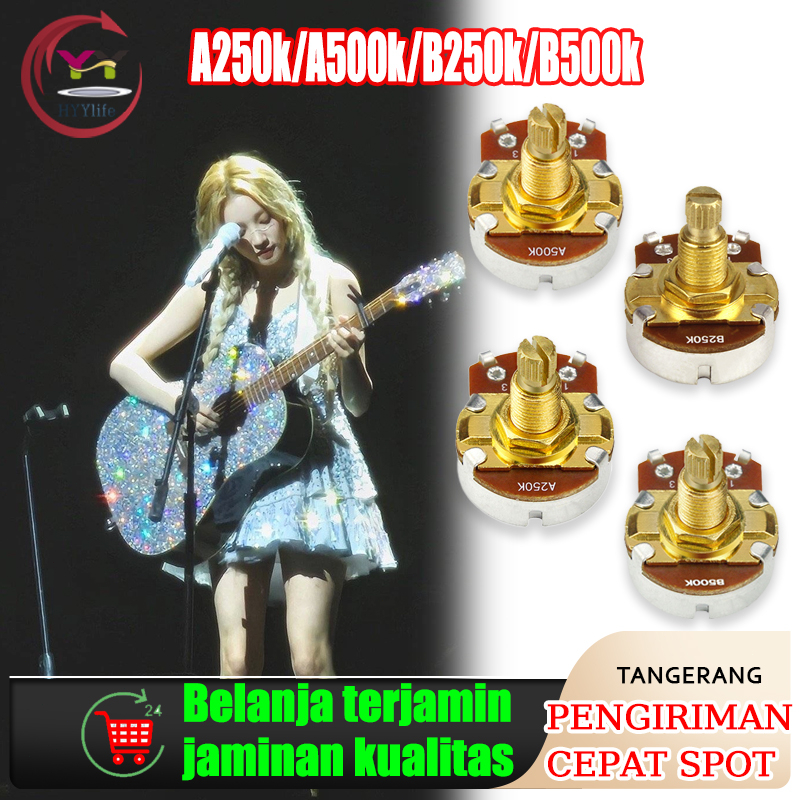 Potensio CTS Jumbo /potensio gitar & bass original CTS 250K / CTS 500K vintage taper split shaft jum