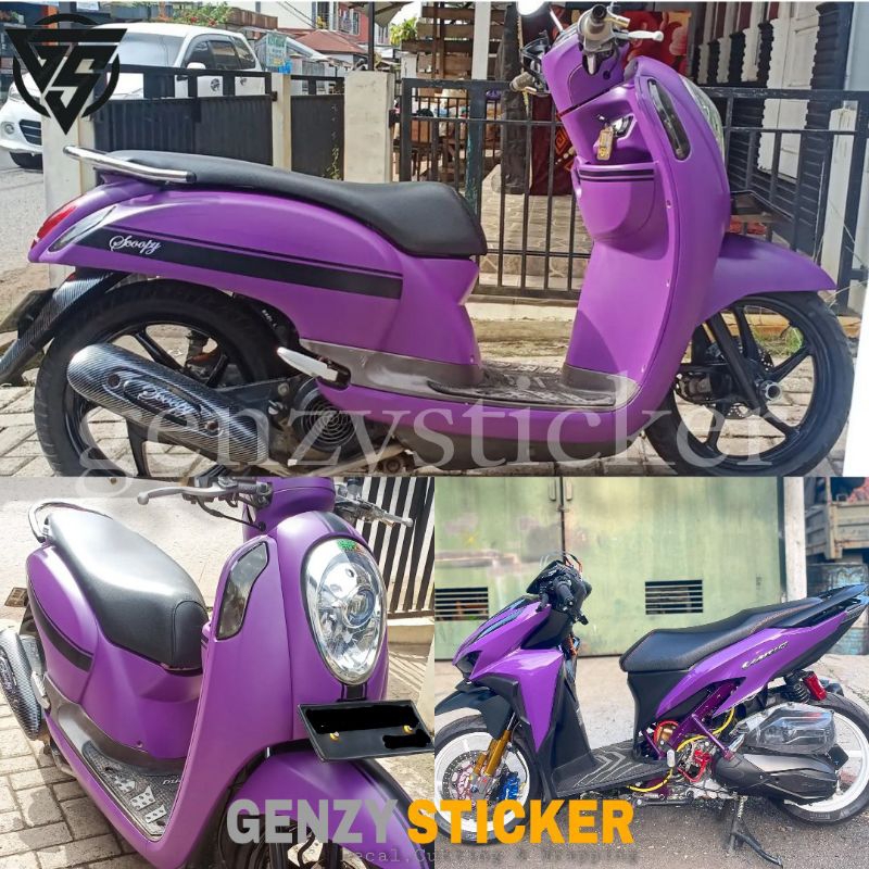 stiker skotlet ungu doff sticker scotlite purple dop scotlet