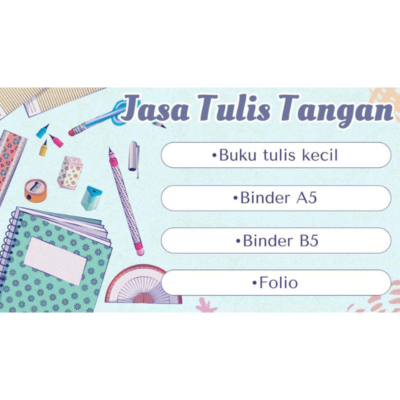 

Jasa Tulis Tangan