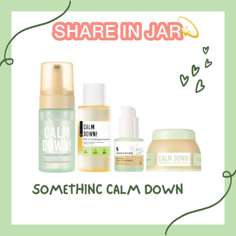 [Share In Jar] Somethinc Calm Down PHA 3% Everday Toner, Skinpair R-Cover Ampoule, Skinpair Bubble C