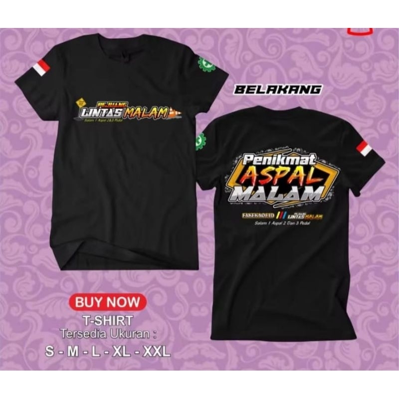 KAOS PEJUANG LINTAS MALAM // KAOS DISTRO DRIVER