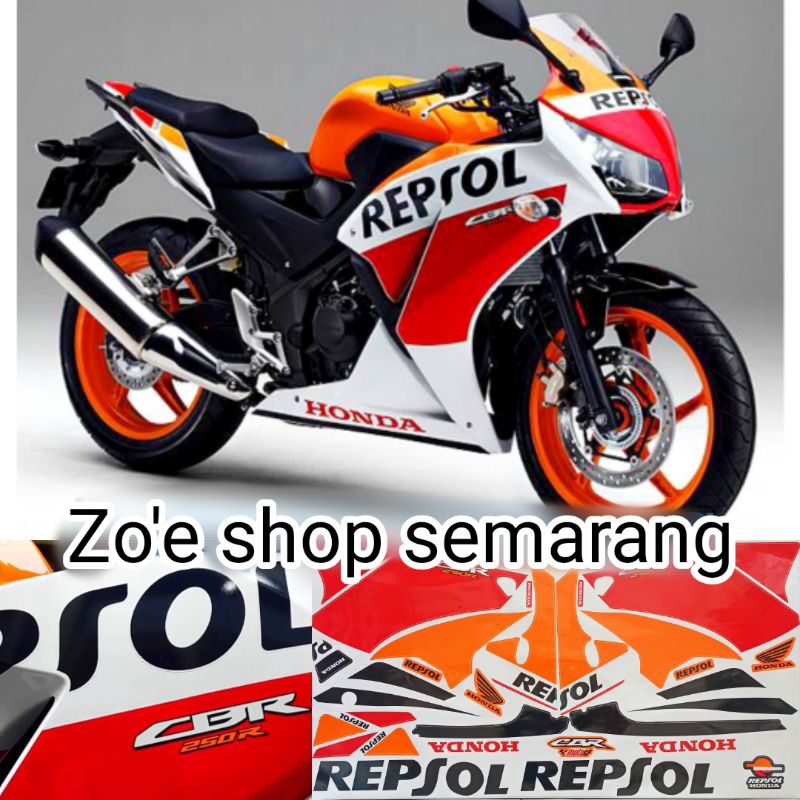 striping CBR k33 250 repsol (bukan 150/K45)