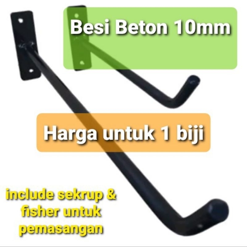 gantungan baju dinding besi serbaguna kaitan besi